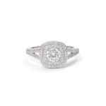 Gaia Cushion-Halo Ring