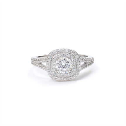 Gaia Cushion-Halo Ring
