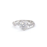 Nadia Chevron-Solitaire Ring