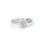 Flora Split-Solitaire Ring