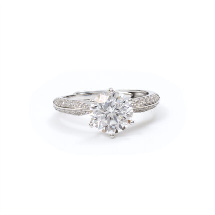 Flora Split-Solitaire Ring