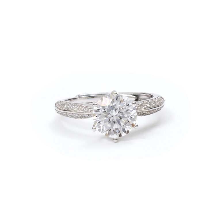 Flora Split-Solitaire Ring