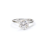 Freya Crossover-Solitaire Ring