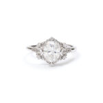Halo Oval-Floral Ring