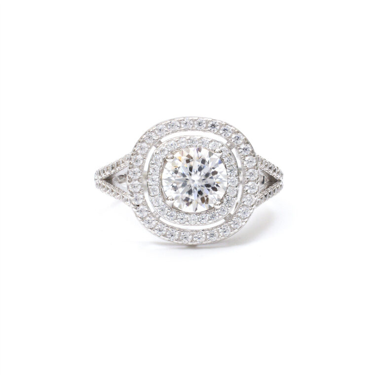 Luna Ornate-Halo Ring