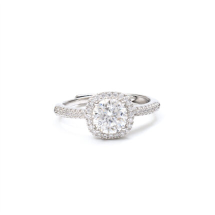 Aurelia Round-Halo Ring