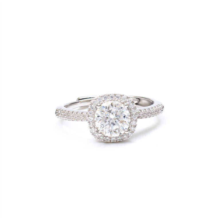 Aurelia Round-Halo Ring