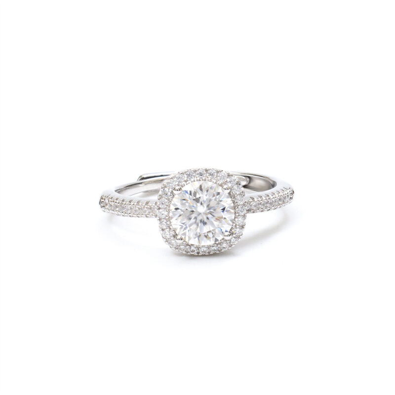 Aurelia Round-Halo Ring