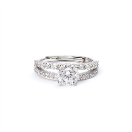 Mira Double-Row-Solitaire Ring