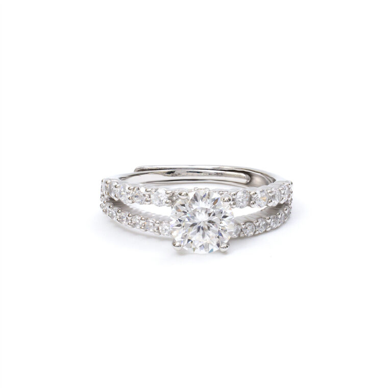 Mira Double-Row-Solitaire Ring