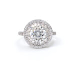 Lyra Baguette-Halo Ring