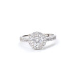 Ziva Round-Halo Ring
