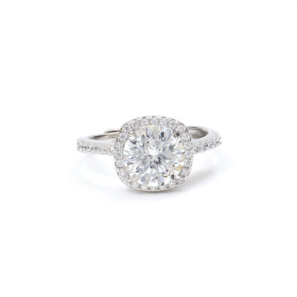 Hana Bezel-Halo Ring