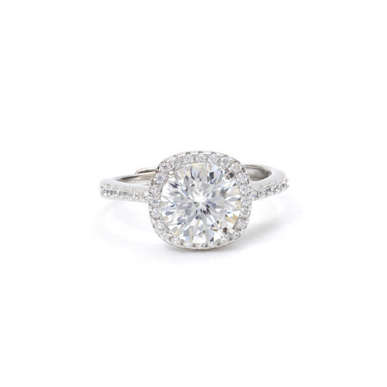 Hana Bezel-Halo Ring