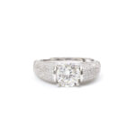 Cyra Pave-Signet Ring