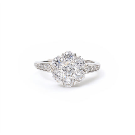 Talia Floral-Halo Ring