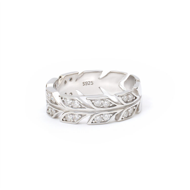 Serena Leaf-Band Ring