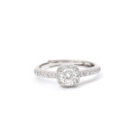 Pearl Petite-Halo Ring
