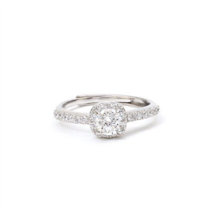 Pearl Petite-Halo Ring