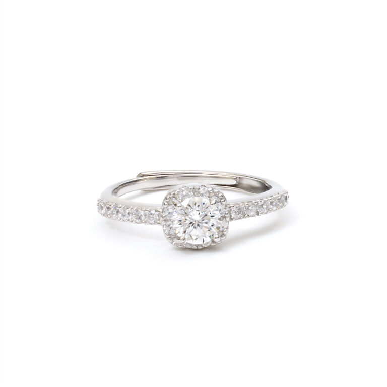 Pearl Petite-Halo Ring