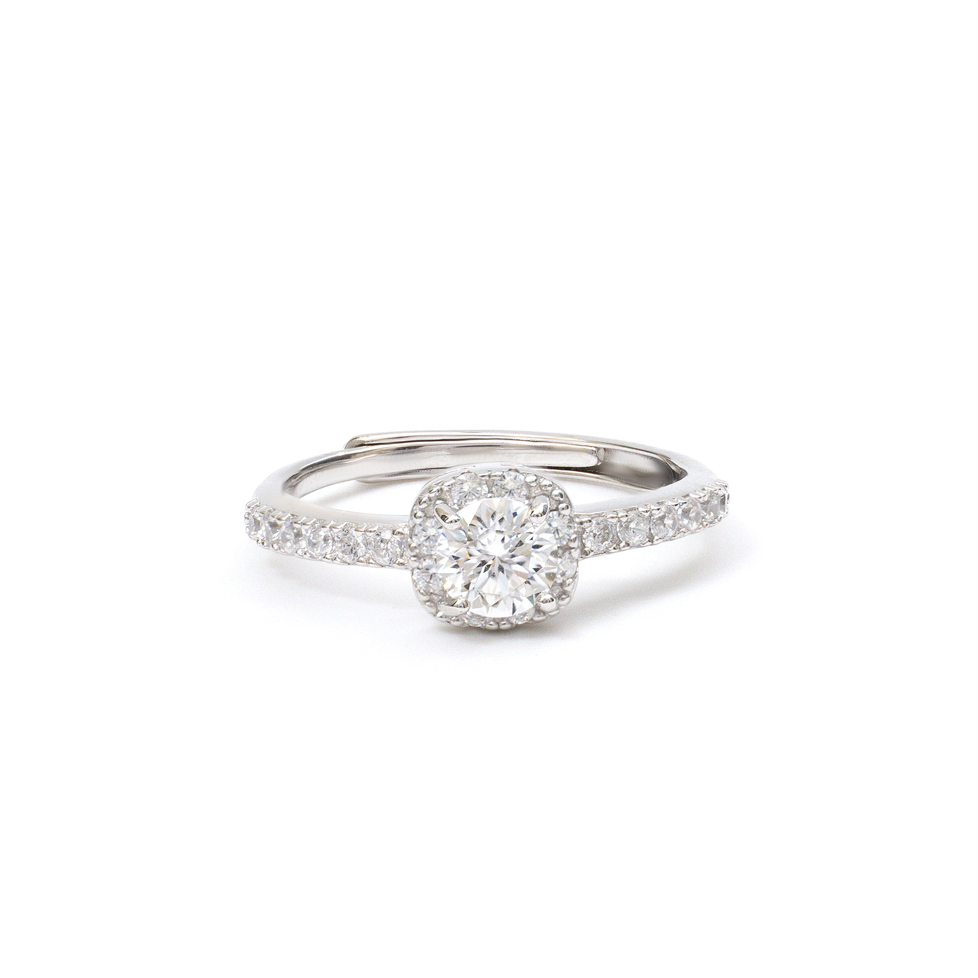 E0379-01 Pearl Petite-Halo Ring