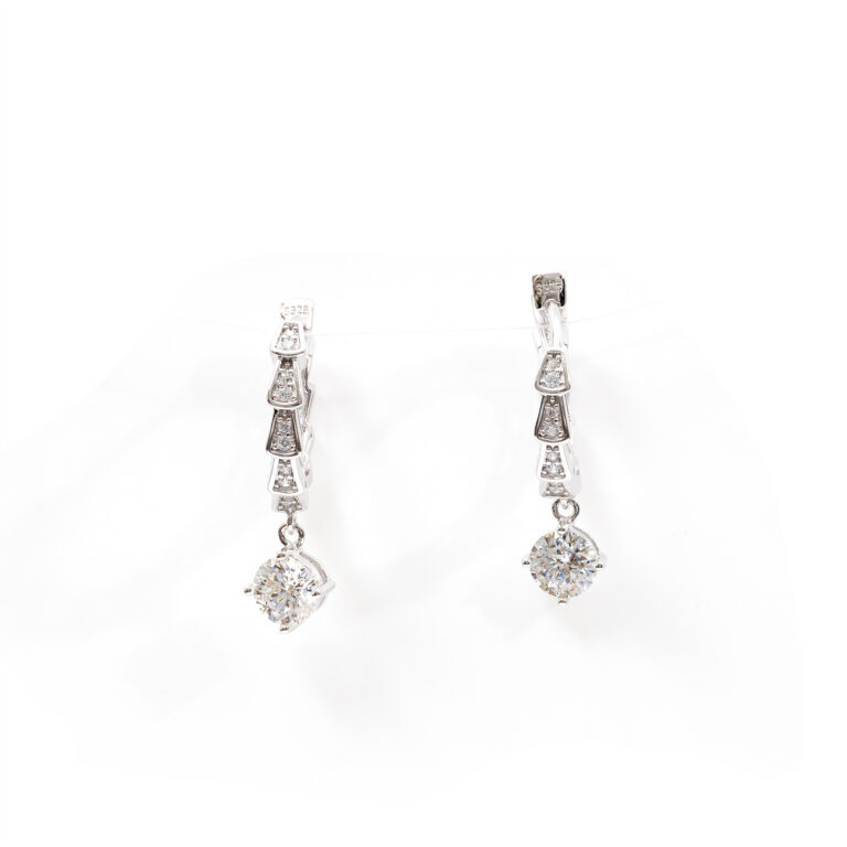 Bella Tapered-Solitaire Hoops