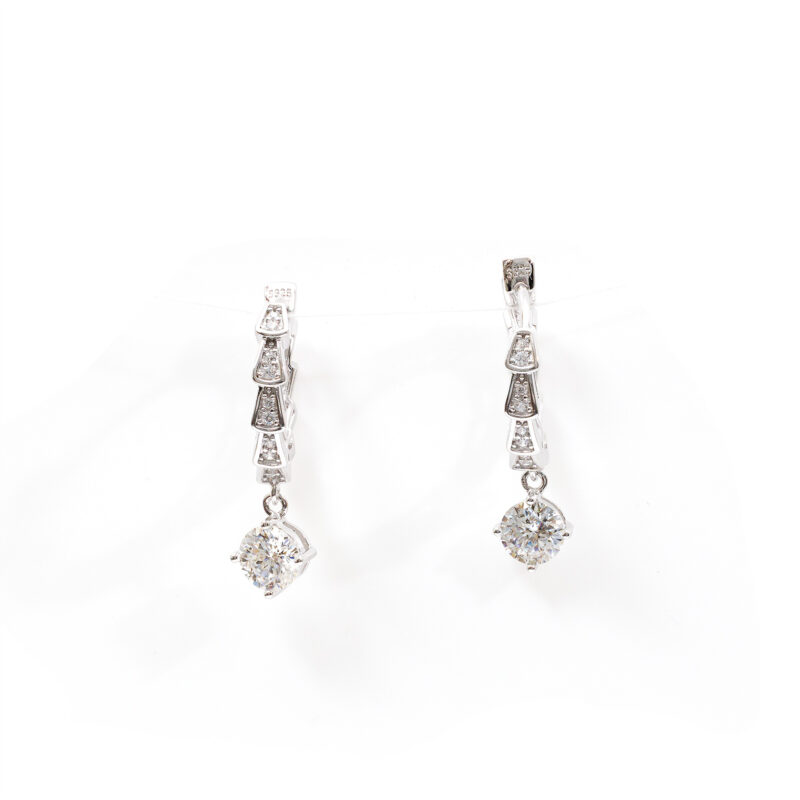 Bella Tapered-Solitaire Hoops