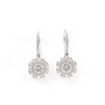 Delphine Square-Halo Hoops