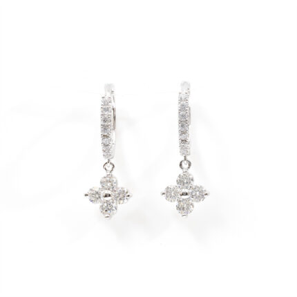 Soraya Cross-Floral Hoops