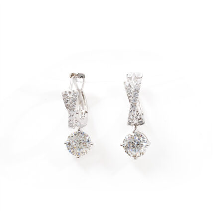 Estelle Twist-Solitaire Hoops
