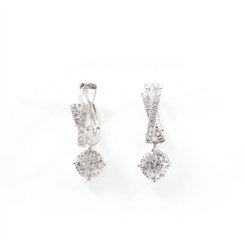 Estelle Twist-Solitaire Hoops