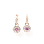Kaia Pink-Sunburst Hoops