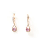 Stella Pink-Teardrop Hoops